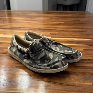 Camo Hey Dude Wally Slip-On Loafers